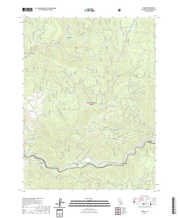 USGS Topographic Map – Twain