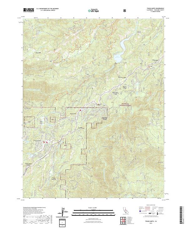 USGS Topographic Map – Twain Harte