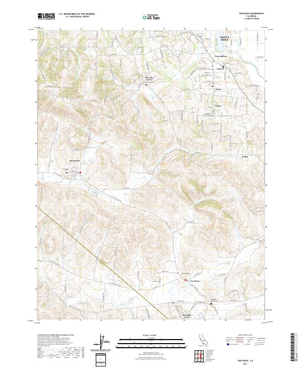 USGS Topographic Map – Two Rock