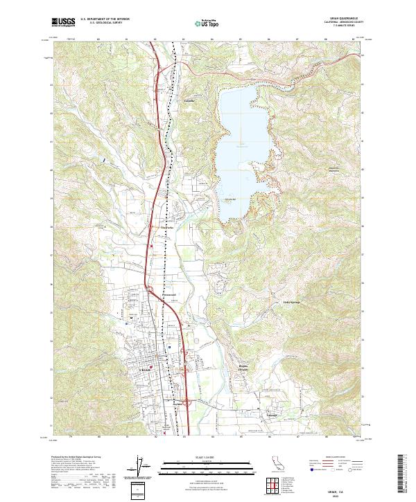 USGS Topographic Map – Ukiah