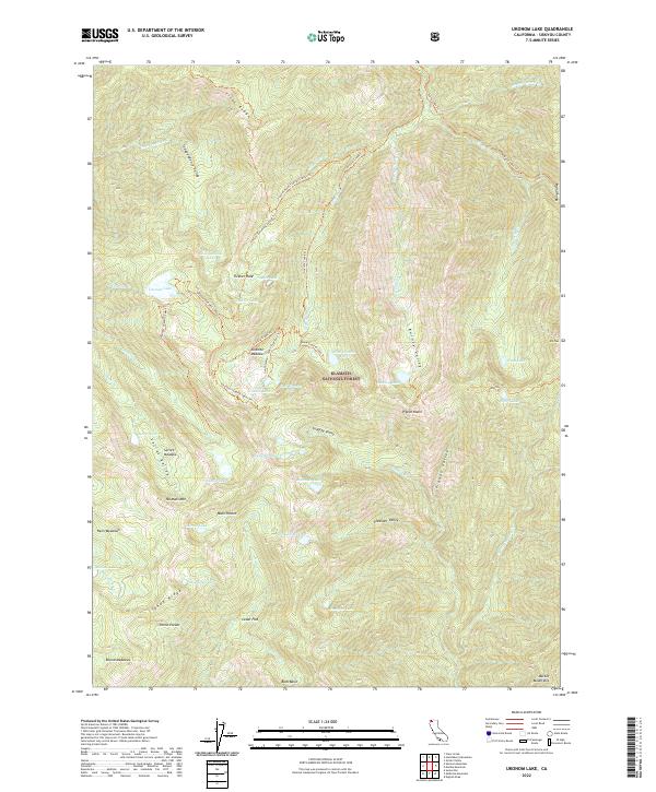 USGS Topographic Map – Ukonom Lake