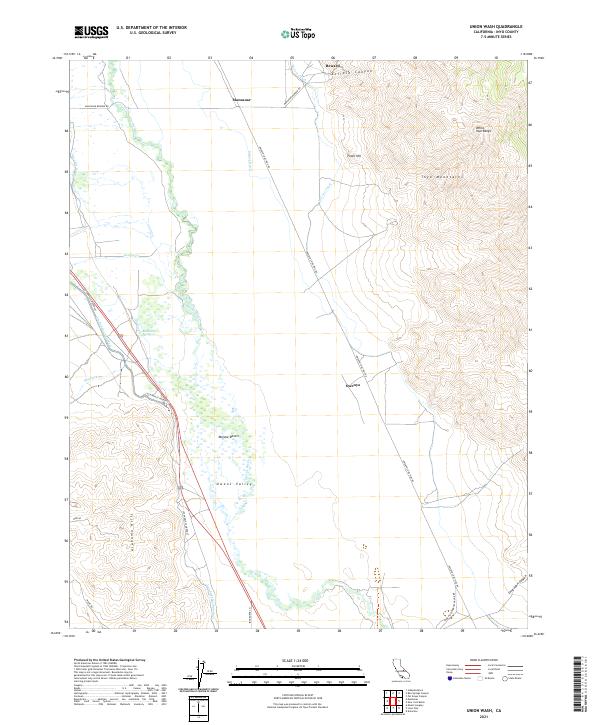 USGS Topographic Map – Union Wash