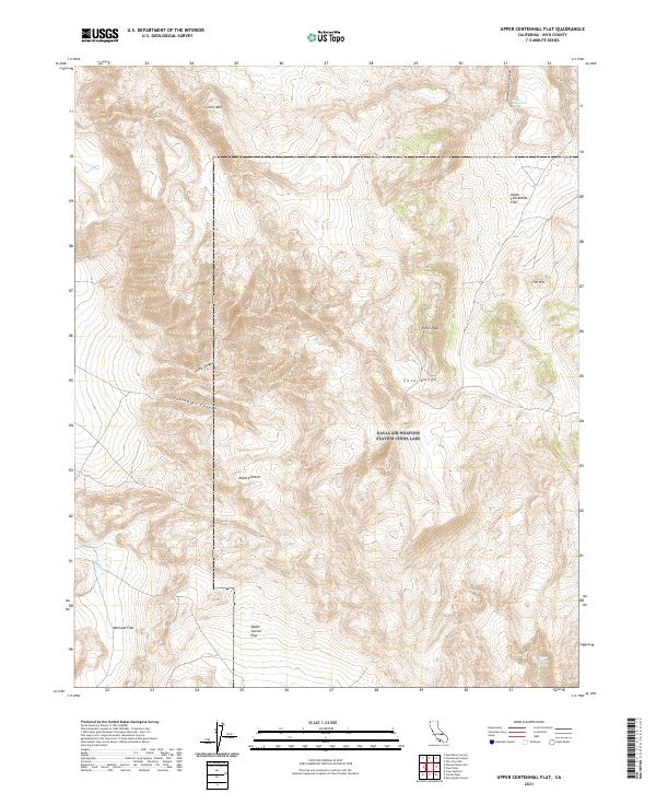 USGS Topographic Map – Upper Centennial Flat