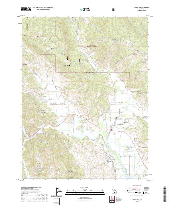 USGS Topographic Map – Upper Lake