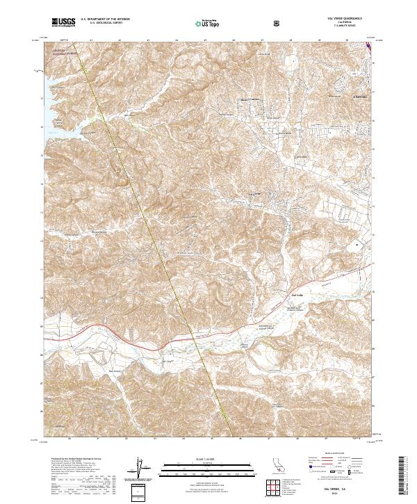 USGS Topographic Map – Val Verde