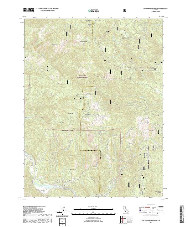 USGS Topographic Map – Van Arsdale Reservoir