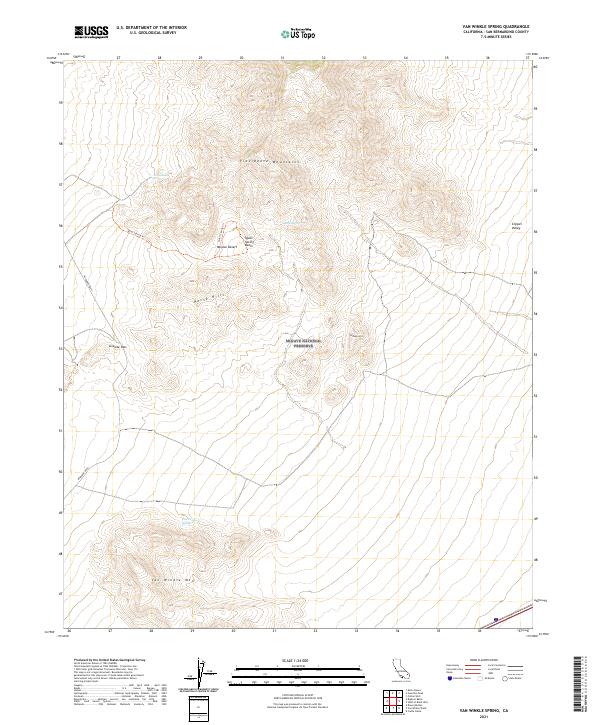 USGS Topographic Map – Van Winkle Spring