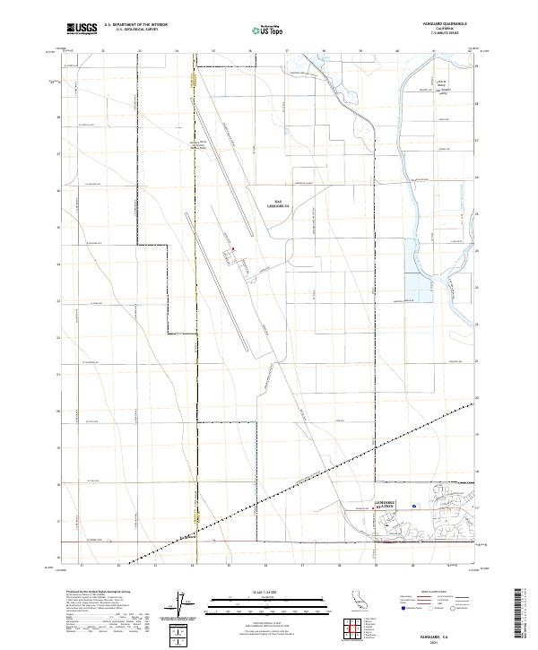 USGS Topographic Map – Vanguard