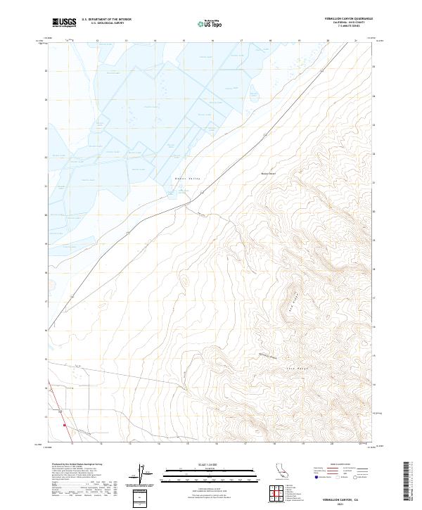 USGS Topographic Map – Vermillion Canyon