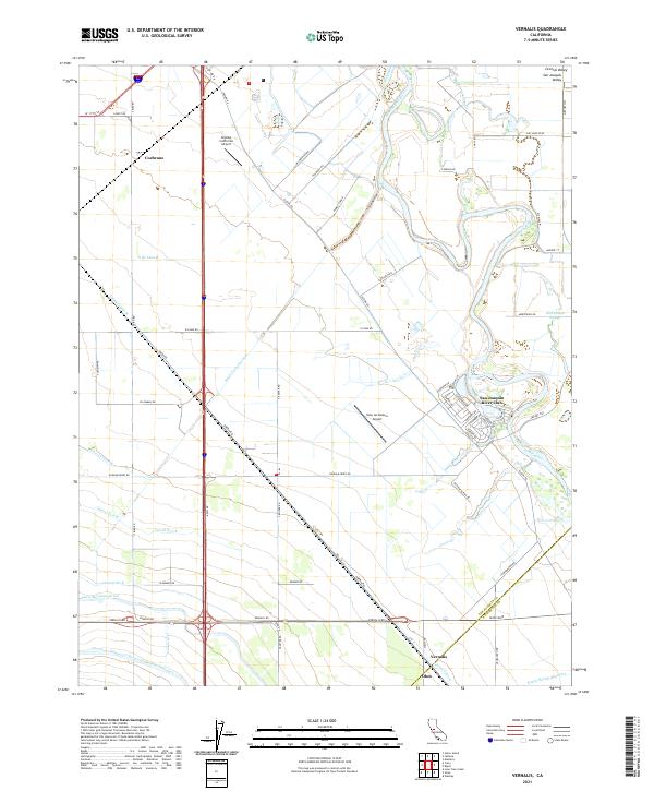USGS Topographic Map – Vernalis