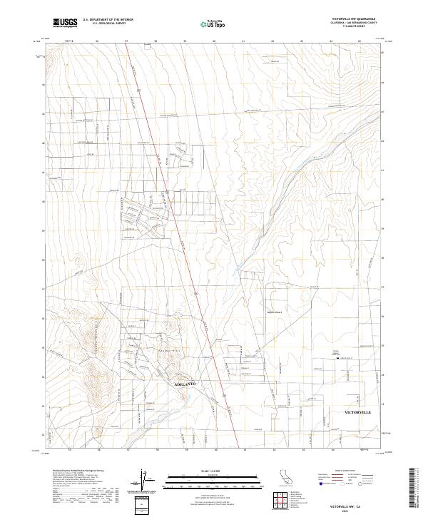 USGS Topographic Map – Victorville NW