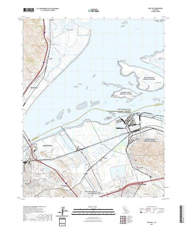 USGS Topographic Map – Vine Hill
