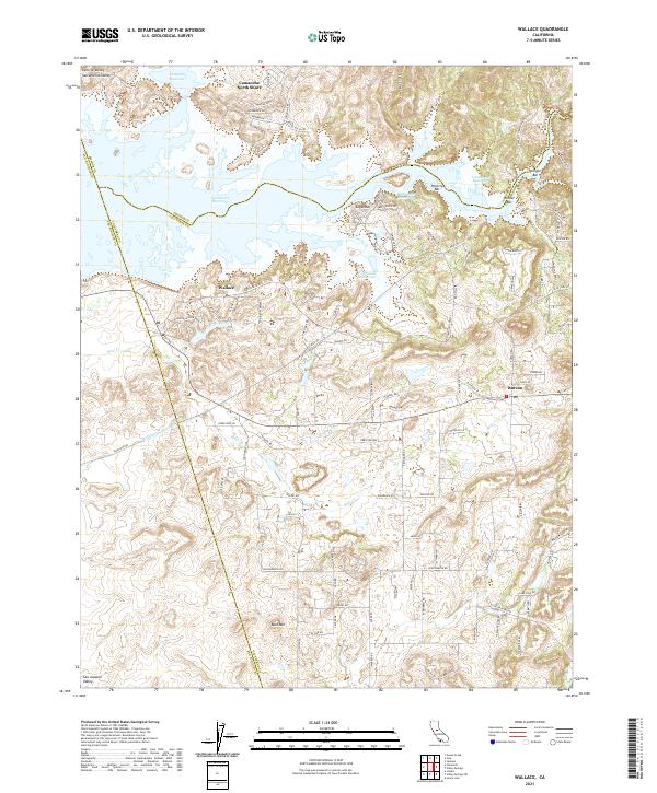 USGS Topographic Map – Wallace