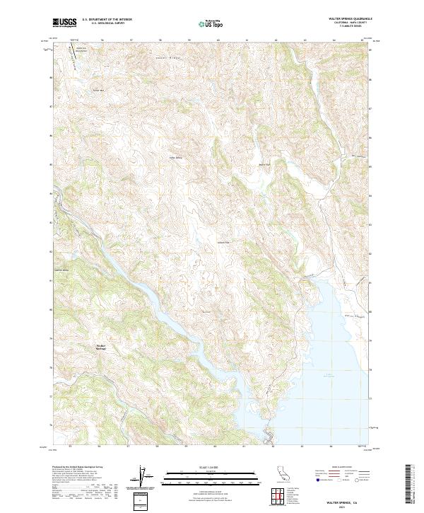 USGS Topographic Map – Walter Springs
