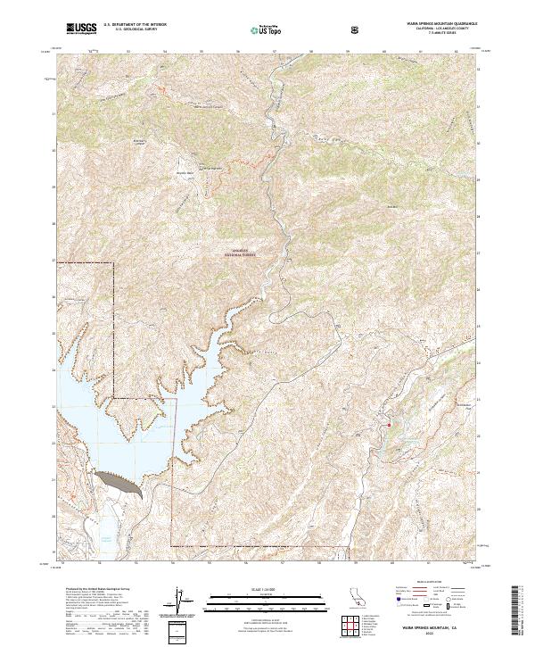 USGS Topographic Map – Warm Springs Mountain