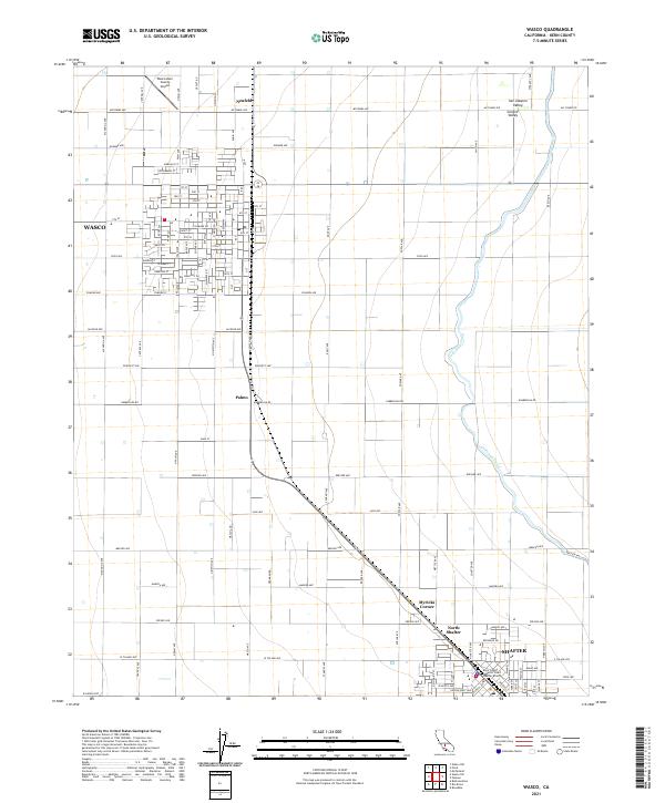 USGS Topographic Map – Wasco