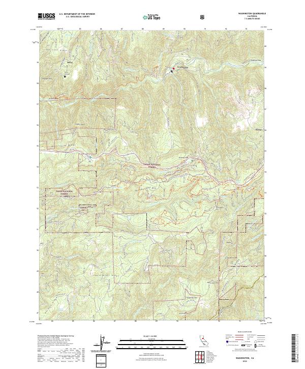 USGS Topographic Map – Washington