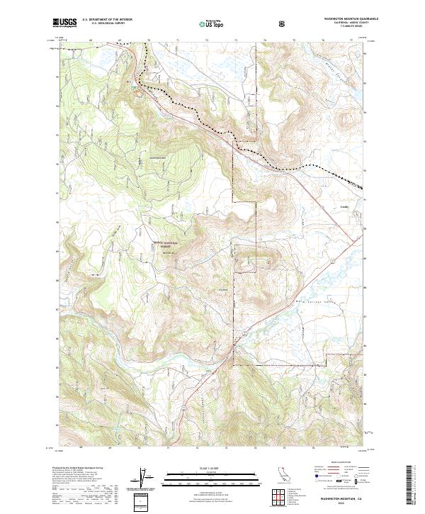 USGS Topographic Map – Washington Mountain