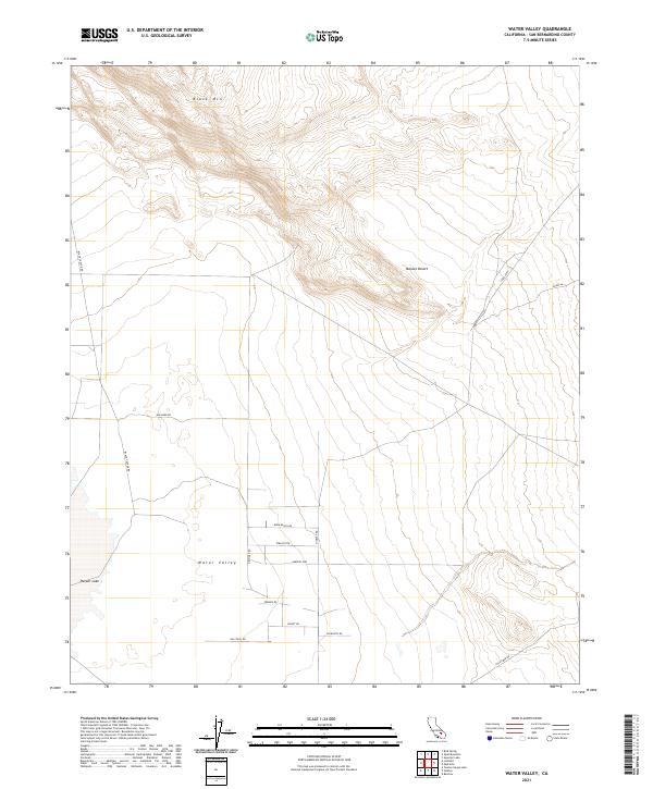 USGS Topographic Map – Water Valley
