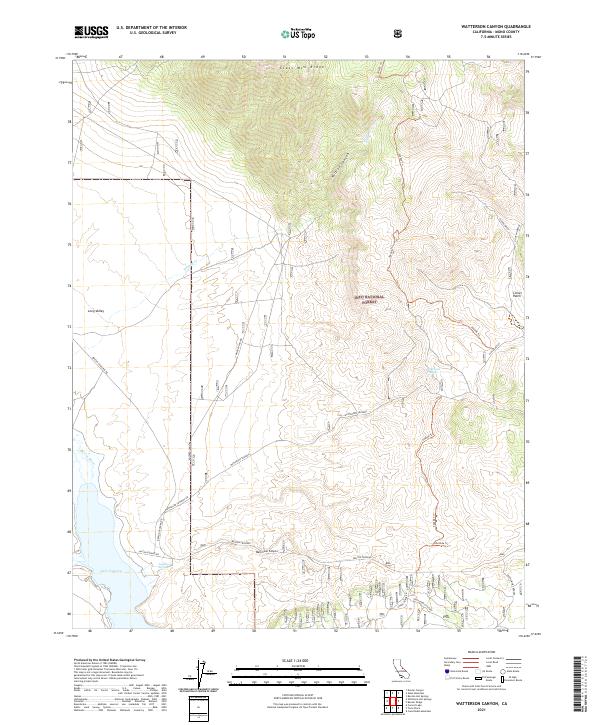 USGS Topographic Map – Watterson Canyon