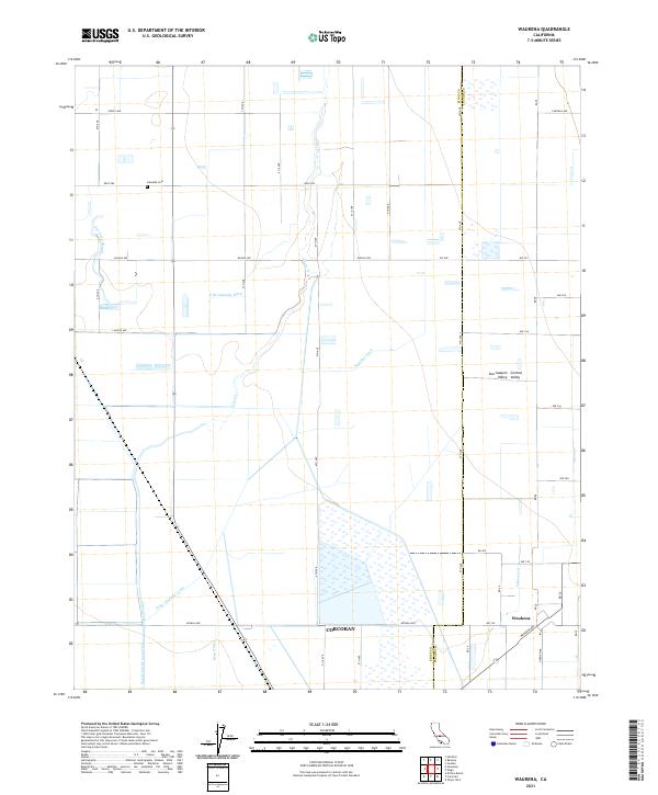 USGS Topographic Map – Waukena