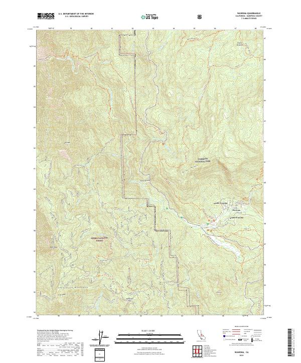 USGS Topographic Map – Wawona