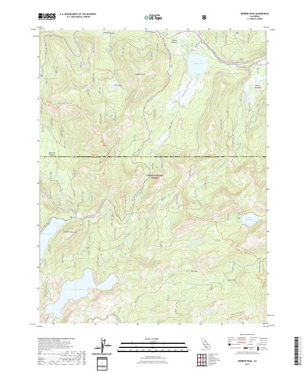 USGS Topographic Map – Webber Peak