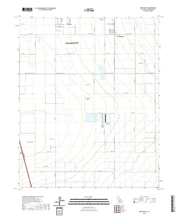 USGS Topographic Map – Weed Patch
