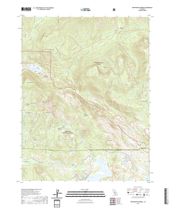 USGS Topographic Map – Wentworth Springs