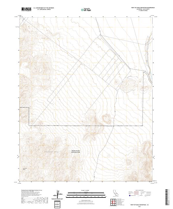 USGS Topographic Map – West of Eagle Mountain