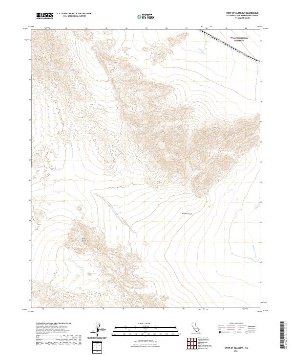 USGS Topographic Map – West of Glasgow