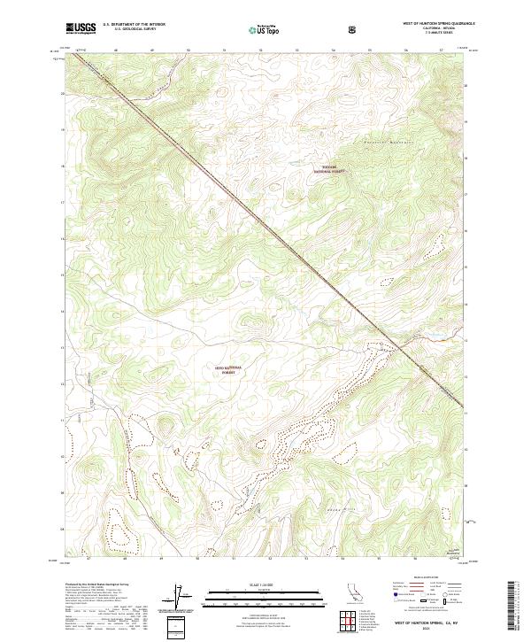 2021 Map of West of Huntoon Spring, 2021 Print