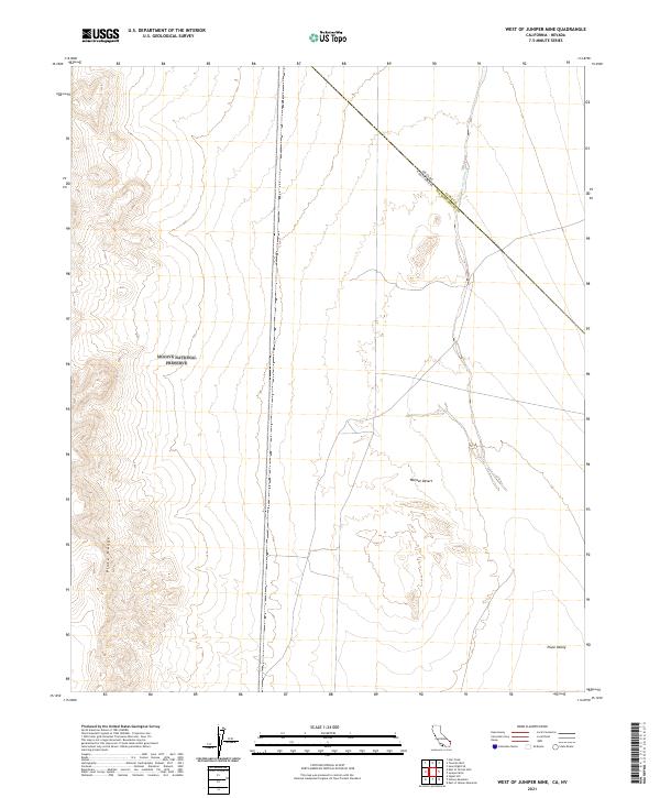2021 Map of West of Juniper Mine, 2021 Print