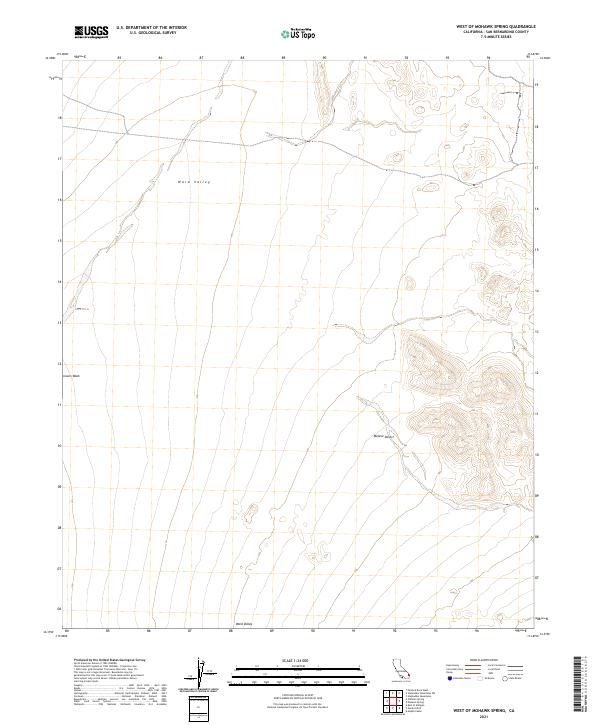 USGS Topographic Map – West of Mohawk Spring