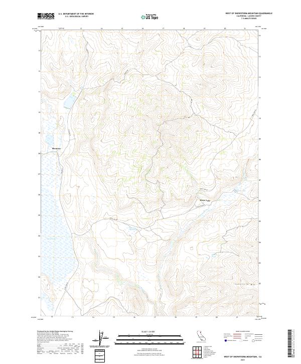 USGS Topographic Map – West of Snowstorm Mountain