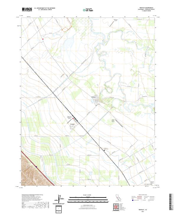 USGS Topographic Map – Westley