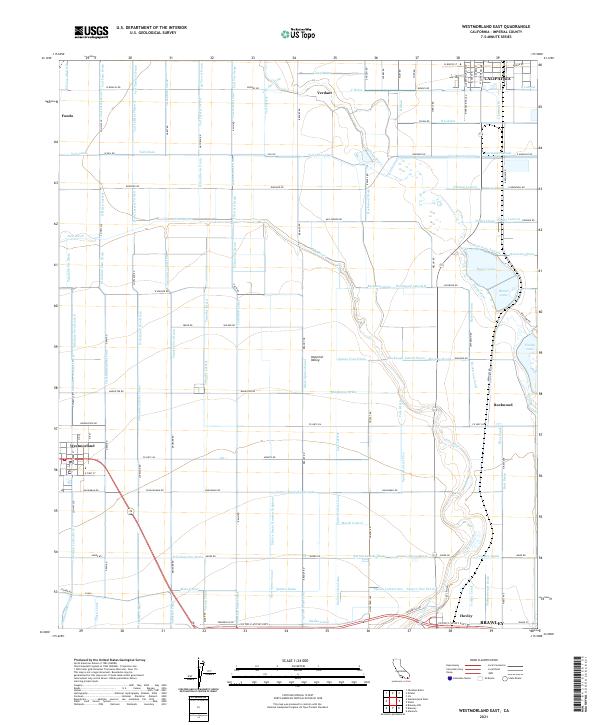 USGS Topographic Map – Westmorland East