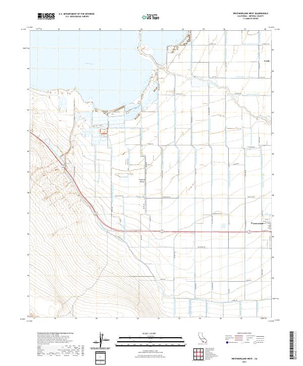 USGS Topographic Map – Westmorland West