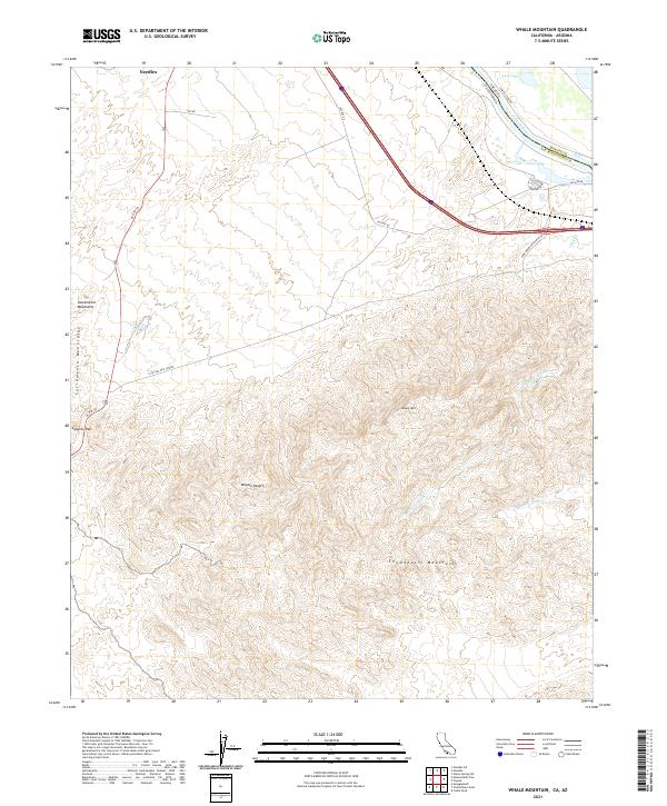 USGS Topographic Map – Whale Mountain