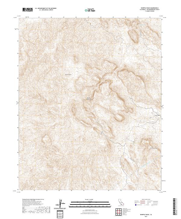 USGS Topographic Map – Whipple Wash