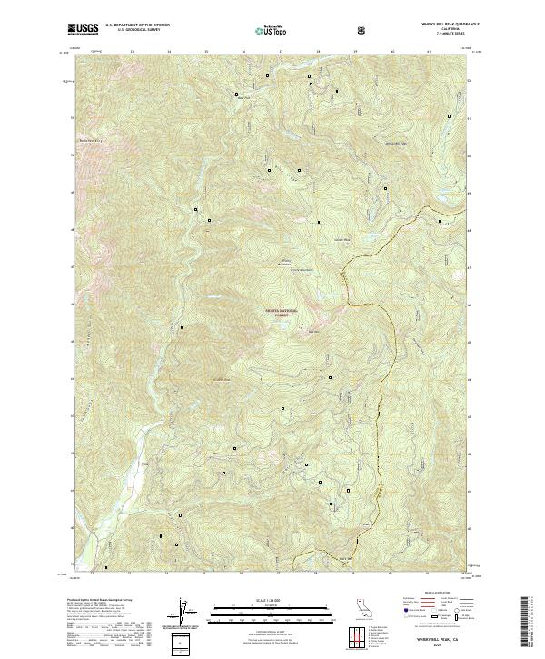USGS Topographic Map – Whisky Bill Peak