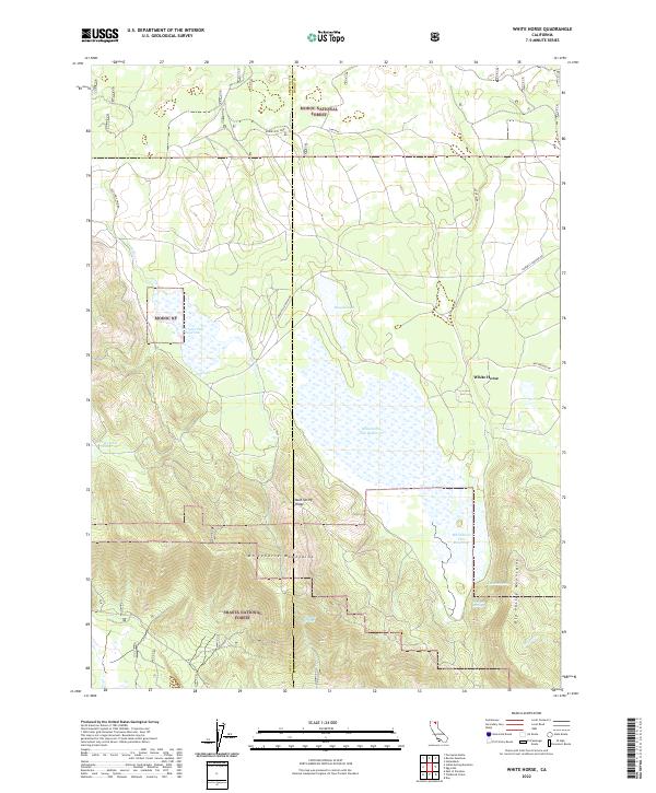 USGS Topographic Map – White Horse