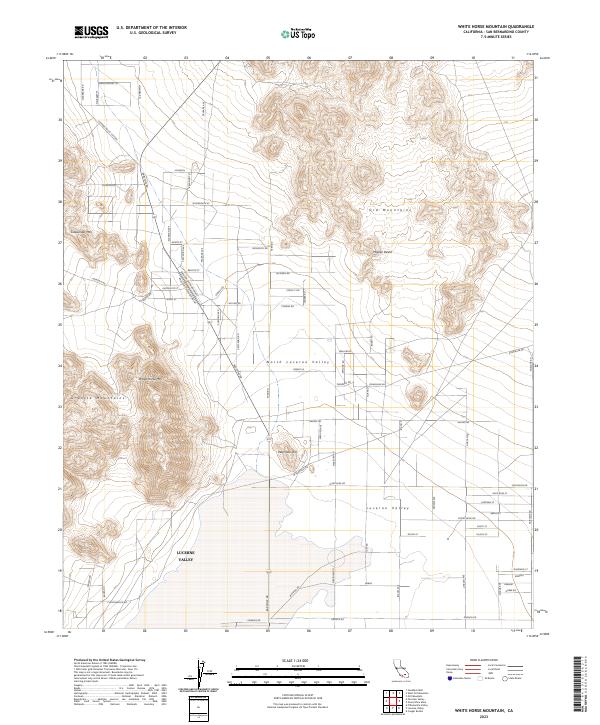 USGS Topographic Map – White Horse Mountain