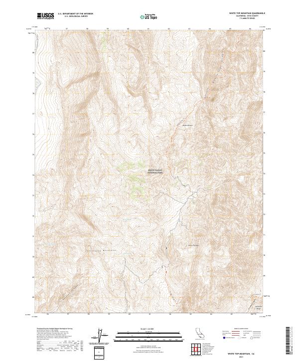 USGS Topographic Map – White Top Mountain