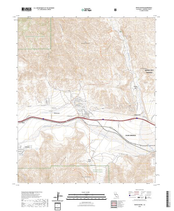 USGS Topographic Map – White Water
