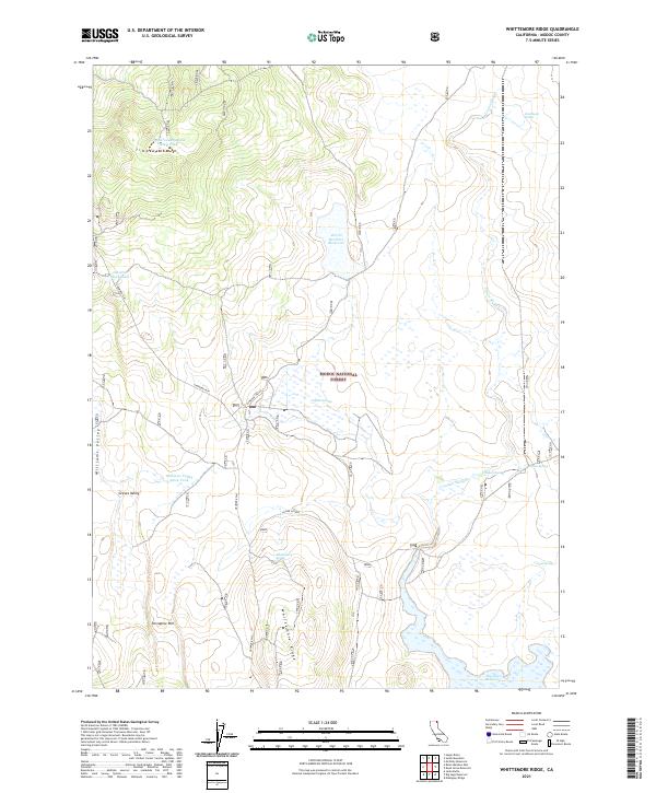 USGS Topographic Map – Whittemore Ridge