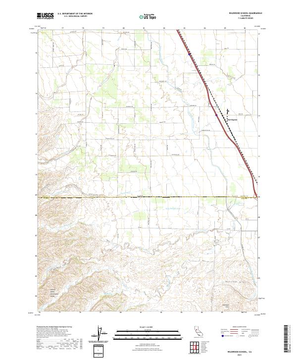 USGS Topographic Map – Wildwood School