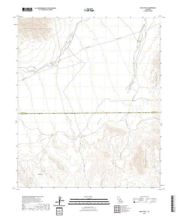 USGS Topographic Map – Wiley Well