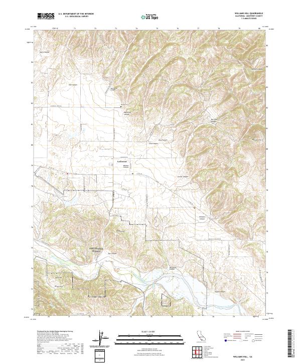 USGS Topographic Map – Williams Hill