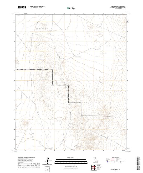 2021 Map of Williams Well, 2021 Print